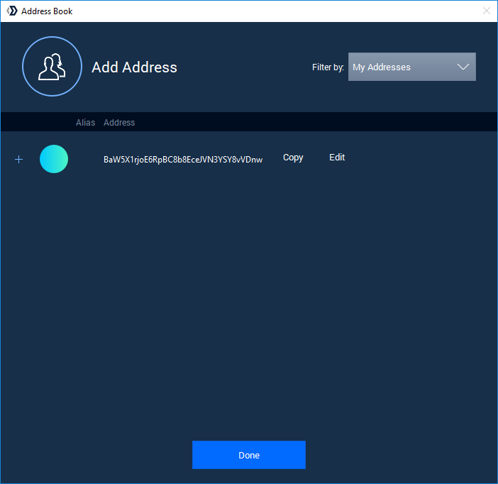 Viewing your Blocknet wallet address