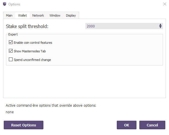 Enabling coin control in Pivx.